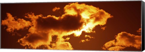 Framed Clouds at sunset Print