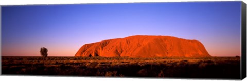 Framed Rock formation, Uluru, Uluru-Kata Tjuta National Park, Northern Territory, Australia Print