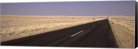 Framed Road passing through a landscape, Sperrgebiet, Namib Desert, Namibia Print