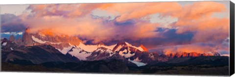 Framed Purple Clouds Over Monte Fitz Roy, Argentina Print