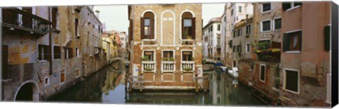 Framed Buildings along a canal, Grand Canal, Venice, Veneto, Italy Print