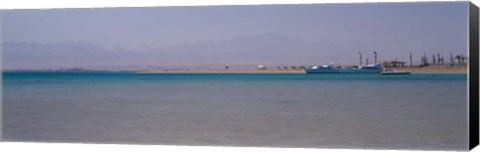 Framed Ship on the coast, Soma Bay, Hurghada, Egypt Print