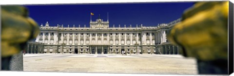 Framed Facade of a palace, Madrid Royal Palace, Madrid, Spain Print