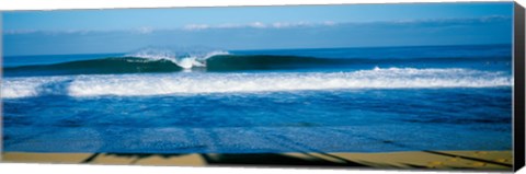 Framed Waves in the ocean, North Shore, Oahu, Hawaii Print