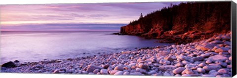 Framed Sunset over the coast, Acadia National Park, Maine Print