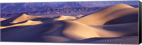 Framed Sand Dunes and Mountains, Death Valley National Park, California Print