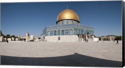 Framed Town square, Dome Of the Rock, Temple Mount, Jerusalem, Israel Print