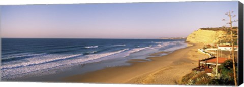 Framed Surf on the beach, Lagos, Algarve, Portugal Print