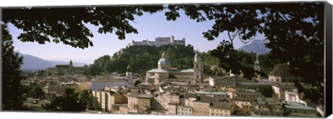 Framed Buildings in a city, Salzburg, Austria Print