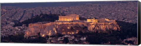 Framed Acropolis of Athens, Athens, Attica, Greece Print