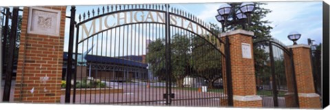 Framed Stadium of a university, Michigan Stadium, University of Michigan, Ann Arbor, Michigan, USA Print