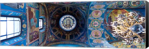 Framed Interiors of a church, Church of The Savior On Spilled Blood, St. Petersburg, Russia Print