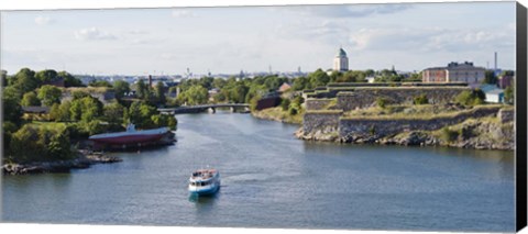 Framed Fortress at the waterfront, Suomenlinna, Helsinki, Finland Print