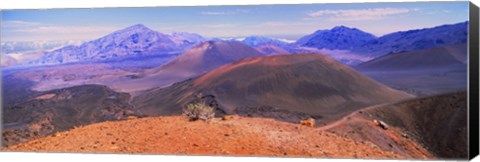 Framed Volcanic landscape, Maui, Hawaii Print