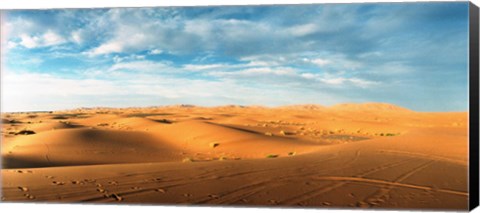 Framed Sahara Desert landscape, Morocco Print