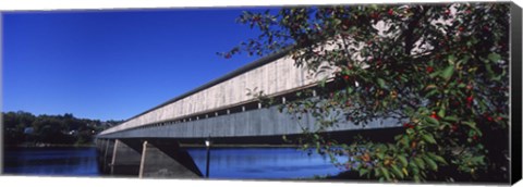 Framed Hartland Bridge, New Brunswick, Canada Print