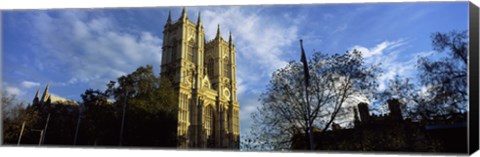 Framed Low angle view of an abbey, Westminster Abbey, City of Westminster, London, England Print