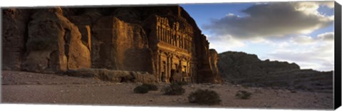 Framed Clouds beyond the Palace Tomb, Wadi Musa, Petra, Jordan Print