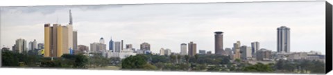 Framed Skyline in a city, Nairobi, Kenya 2011 Print