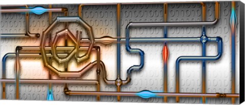 Framed Pipe information Print