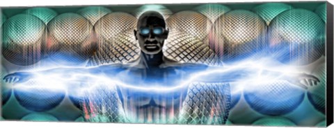 Framed Digital man Print