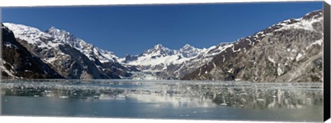 Framed Johns Hopkins Glacier in Glacier Bay National Park, Alaska, USA Print