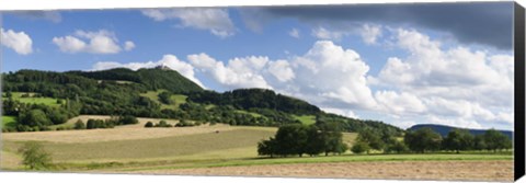 Framed Castle on a hill, Teck Castle, Kirchheim unter Teck, Swabian Alb, Baden-Wurttemberg, Germany Print