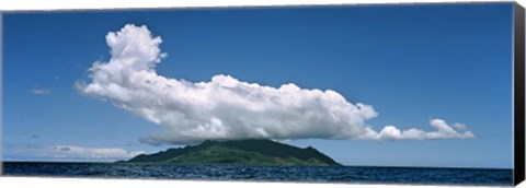 Framed Clouds over Silhouette Island, Seychelles Print