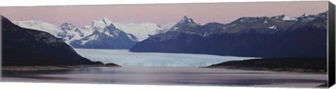 Framed Glaciers and mountains, Moreno Glacier, Argentine Glaciers National Park, Patagonia, Argentina Print