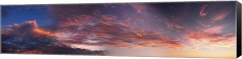 Framed Clouds in the sky at morning Print