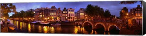 Framed Amsterdam at Dusk, Netherlands Print