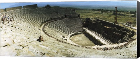 Framed Ancient theatre in the ruins of Hierapolis, Pamukkale,Turkey (horizontal) Print