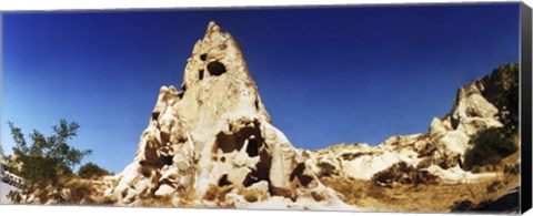 Framed View of caves, Cappadocia, Central Anatolia Region, Turkey Print