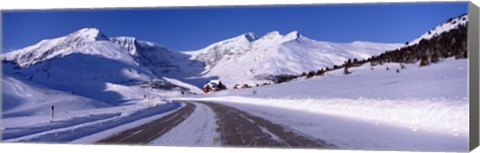 Framed Canada, Alberta, Banff National Park, icefield, road Print