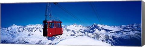 Framed Cable Car Andermatt Switzerland Print