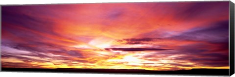 Framed Sunset, Canyon De Chelly, Arizona, USA Print