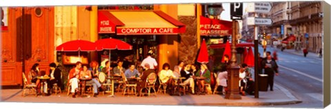 Framed Cafe, Paris, France Print