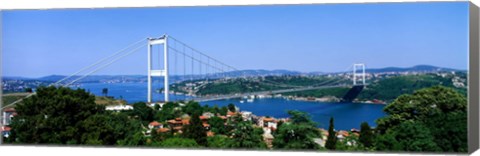 Framed Bosphorus Bridge, Istanbul, Turkey Print
