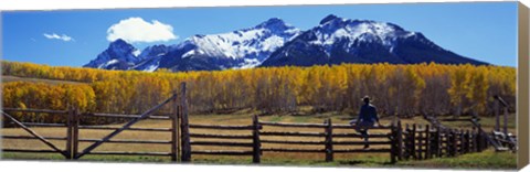 Framed Last Dollar Ranch, Ridgeway, Colorado, USA Print