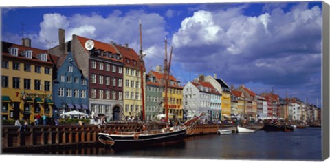 Framed Denmark, Copenhagen, Nyhavn Print