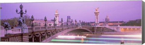 Framed Bridge over a river, Seine River, Paris, France Print