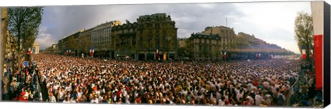 Framed Marathon Runners, Paris, France Print