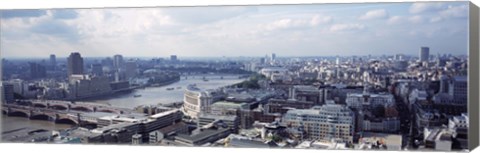 Framed England, London, Aerial view from St. Paul&#39;s Cathedral Print