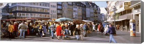 Framed Farmer&#39;s Market, Bonn, Germany Print