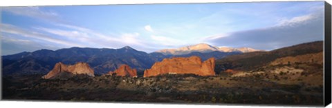 Framed Garden Of The Gods, Colorado Springs, Colorado Print