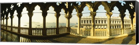 Framed Columns in Saint Mark Square, Venice Print