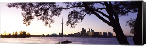 Framed Skyline CN Tower Skydome Toronto Ontario Canada Print