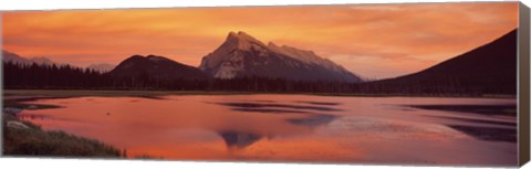 Framed Mt Rundle &amp; Vermillion Lakes Banff National Park Alberta Canada Print