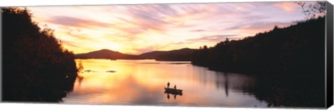 Framed Sunset Saranac Lake Franklin Co Adirondack Mtns NY USA Print