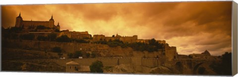 Framed Low angle view of a castle, Alcazar, Toledo, Spain Print